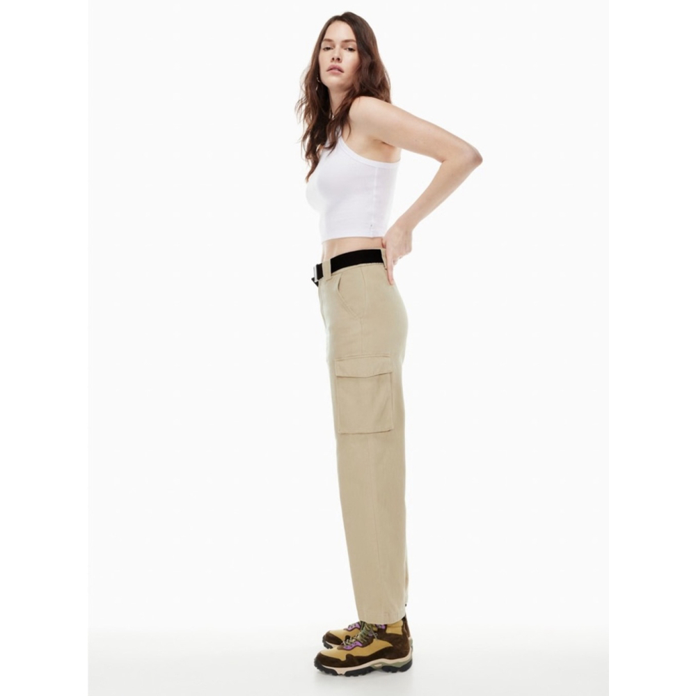 Aritzia Tna cargo pant flax beige lounge loose sz xs